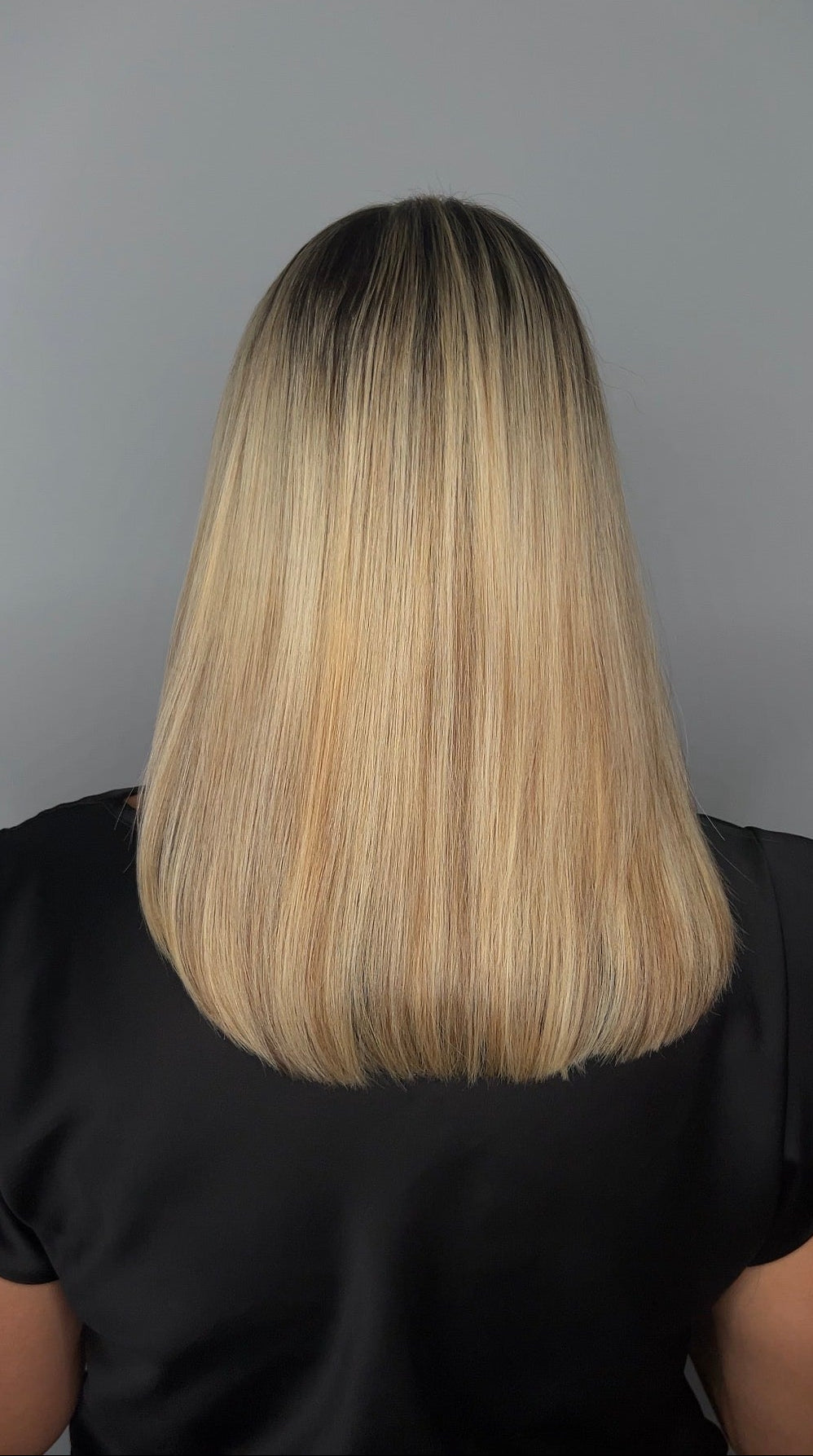 Meches e piega gloss: dopo